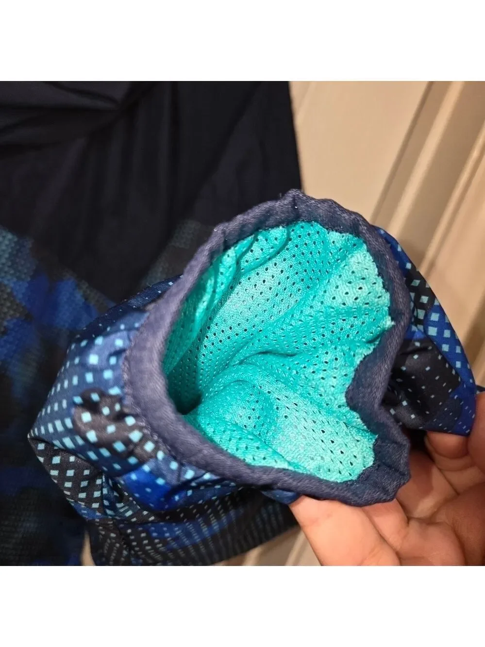GAP GapFit Boys XXL 14/16 Blue Camo Hooded Windbreaker Jacket